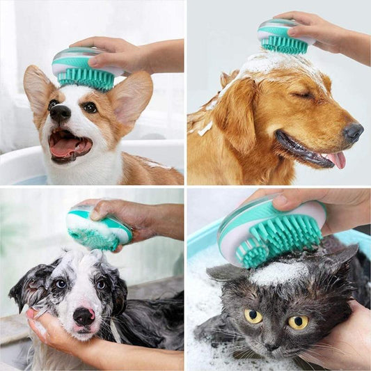 BrossyDog™ - Brosse de bain pour animaux 2 en 1 | chien